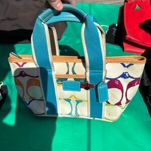 Vintage Coach scribble mini bag
